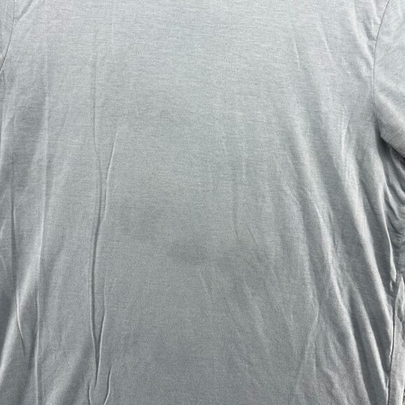 Lululemon Shirt Men's Large Blue Solid Blank Fundamental Lightweight Stretch Gym - Picture 2 of 12